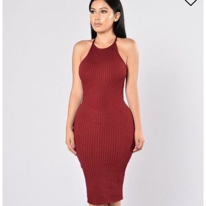 Burgundy Dress